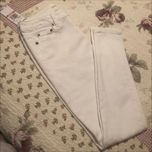 Micheal Kors Selma Skinny White Jeans